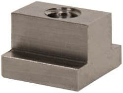 Gibraltar - 3/8-16 Blind Tapped T Slot Nut - 1/2" Slot Width, 7/8 x 1/4" Base Width x Height, 7/8 x 5/8" OAL x Height - Exact Tooling