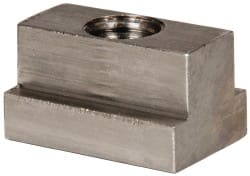 Gibraltar - 1/2-13 Blind Tapped T Slot Nut - 9/16" Slot Width, 7/8 x 11/32" Base Width x Height, 1-1/4 x 3/4" OAL x Height - Exact Tooling
