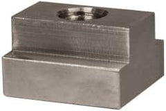 Gibraltar - 1/2-13 Blind Tapped T Slot Nut - 11/16" Slot Width, 1-1/8 x 13/32" Base Width x Height, 1-1/4 x 3/4" OAL x Height - Exact Tooling
