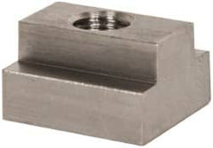 Gibraltar - 1/2-13 Blind Tapped T Slot Nut - 5/8" Slot Width, 1-1/8 x 7/16" Base Width x Height, 1-1/4 x 3/4" OAL x Height - Exact Tooling