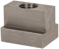 Gibraltar - 5/8-11 Blind Tapped T Slot Nut - 11/16" Slot Width, 1-1/8 x 15/32" Base Width x Height, 1-1/2 x 1-1/8" OAL x Height - Exact Tooling
