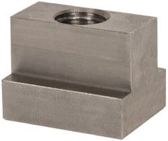 Gibraltar - 5/8-11 Blind Tapped T Slot Nut - 11/16" Slot Width, 1-1/8 x 15/32" Base Width x Height, 1-1/2 x 1-1/8" OAL x Height - Exact Tooling