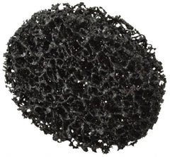 3M - 3" Very Coarse Grade Silicon Carbide Deburring Disc - 1/4" Center Hole, Arbor Connection, Black, 8,500 Max RPM - Exact Tooling
