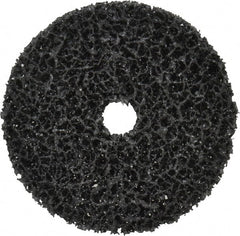 3M - 4" Very Coarse Grade Silicon Carbide Deburring Disc - 5/8" Center Hole, Arbor Connection, Black, 6,000 Max RPM - Exact Tooling