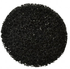 3M - 5" Very Coarse Grade Silicon Carbide Deburring Disc - 1/2" Center Hole, Arbor Connection, Black, 5,000 Max RPM - Exact Tooling