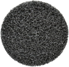 3M - 6" Very Coarse Grade Silicon Carbide Deburring Disc - 1/4" Center Hole, Arbor Connection, Black, 4,000 Max RPM - Exact Tooling