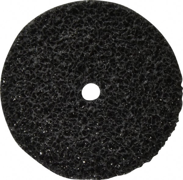 3M - 6" Very Coarse Grade Silicon Carbide Deburring Disc - 5/8" Center Hole, Arbor Connection, Black, 4,000 Max RPM - Exact Tooling