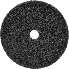 3M - 6" Very Coarse Grade Silicon Carbide Deburring Disc - 7/8" Center Hole, Arbor Connection, Black, 4,000 Max RPM - Exact Tooling