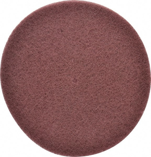 3M - 8" Very Fine Grade Aluminum Oxide Deburring Disc - 1/4" Center Hole, Arbor Connection, Maroon, 3,000 Max RPM - Exact Tooling