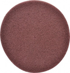 3M - 8" Very Fine Grade Aluminum Oxide Deburring Disc - 1/4" Center Hole, Arbor Connection, Maroon, 3,000 Max RPM - Exact Tooling