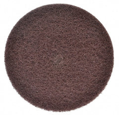 3M - 8" Medium Grade Aluminum Oxide Deburring Disc - 1/2" Center Hole, Arbor Connection, Maroon, 3,000 Max RPM - Exact Tooling