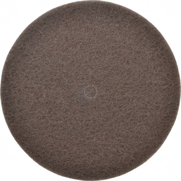 3M - 8" Very Fine Grade Silicon Carbide Deburring Disc - 1/2" Center Hole, Arbor Connection, Brown, 3,000 Max RPM - Exact Tooling
