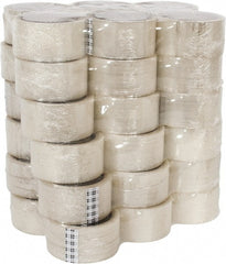 3M - 2" x 55 Yd Clear Rubber Adhesive Sealing Tape - Polypropylene Film Backing, 1.6 mil Thick, 38 Lb Tensile Strength, Series 369 - Exact Tooling