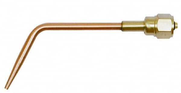 Value Collection - #1 Tip, Oxy-Acetylene, 143T Series Heavy Duty Welding Elbow Nozzle - For Use with General Purpose Torches - Exact Tooling