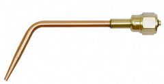 Value Collection - #000 Tip, Oxy-Acetylene, 141T Series Light Duty Welding Elbow Nozzle - For Use with General Purpose Torches - Exact Tooling