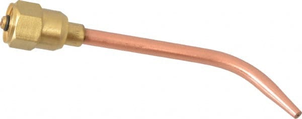 Value Collection - #00 Tip, Oxy-Acetylene, 141T Series Light Duty Welding Elbow Nozzle - For Use with General Purpose Torches - Exact Tooling