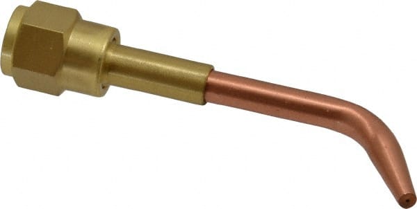 Value Collection - #00 Tip, Oxy-Acetylene, 142T Series Medium Duty Welding Elbow Nozzle - For Use with General Purpose Torches - Exact Tooling