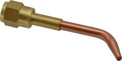 Value Collection - #00 Tip, Oxy-Acetylene, 142T Series Medium Duty Welding Elbow Nozzle - For Use with General Purpose Torches - Exact Tooling