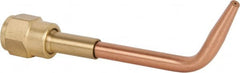 Value Collection - #0 Tip, Oxy-Acetylene, 142T Series Medium Duty Welding Elbow Nozzle - For Use with General Purpose Torches - Exact Tooling