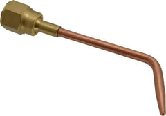 Value Collection - #2 Tip, Oxy-Acetylene, 143T Series Heavy Duty Welding Elbow Nozzle - For Use with General Purpose Torches - Exact Tooling