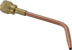 Value Collection - #3 Tip, Oxy-Acetylene, 143T Series Heavy Duty Welding Elbow Nozzle - For Use with General Purpose Torches - Exact Tooling