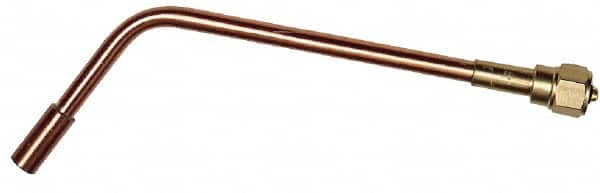 Value Collection - #2 Tip, Oxy-Acetylene, 141T Series Light Duty Heating Elbow Nozzle - For Use with General Purpose Torches - Exact Tooling