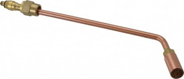 Value Collection - #6 Tip, Oxy-Acetylene, 142T Series Medium Duty Heating Elbow Nozzle - For Use with General Purpose Torches - Exact Tooling