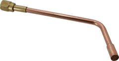 Value Collection - #4 Tip, Oxy-Acetylene, 143T Series Heavy Duty Heating Elbow Nozzle - For Use with General Purpose Torches - Exact Tooling
