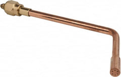 Value Collection - #6 Tip, Oxy-Acetylene, 143T Series Heavy Duty Heating Elbow Nozzle - For Use with General Purpose Torches - Exact Tooling