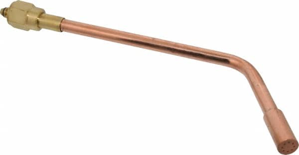 Value Collection - #8 Tip, Oxy-Acetylene, 143T Series Heavy Duty Heating Elbow Nozzle - For Use with General Purpose Torches - Exact Tooling