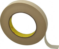 3M - 3/4" Wide x 60 Yd Long Tan Paper Masking Tape - Series 232, 6.3 mil Thick, 27 In/Lb Tensile Strength - Exact Tooling