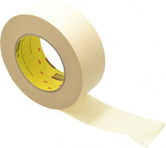 3M - 2" Wide x 60 Yd Long Tan Paper Masking Tape - Series 232, 6.3 mil Thick, 27 In/Lb Tensile Strength - Exact Tooling