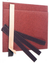 Made in USA - 150 Grit, Aluminum Oxide Adhesive Backed Sanding Sheets - Cloth, 9" x 11", Very Fine Grade, X Weighted Backing - Exact Tooling