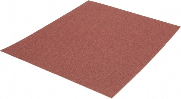 Made in USA - 120 Grit, Aluminum Oxide Adhesive Backed Sanding Sheets - Cloth, 9" x 11", Fine Grade, J Weighted Backing - Exact Tooling