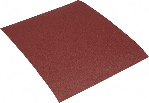 Made in USA - 180 Grit, Aluminum Oxide Adhesive Backed Sanding Sheets - Cloth, 9" x 11", Very Fine Grade, J Weighted Backing - Exact Tooling