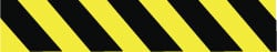 NMC - 1,000' Long x 3" Wide Roll, Polyethylene, Black & Yellow Barricade Tape - Exact Tooling