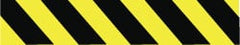 NMC - 1,000' Long x 3" Wide Roll, Polyethylene, Black & Yellow Barricade Tape - Exact Tooling