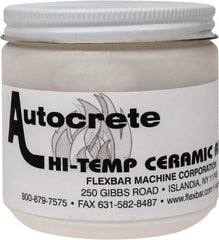 Flexbar - 1 Lb Jar White Ceramic Filler/Repair Caulk - 3000°F Max Operating Temp, 24 hr Full Cure Time - Exact Tooling