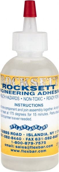 Flexbar - 2 oz Bottle Ceramic Adhesive - 5 to 10 min Working Time, Series 15014 - Exact Tooling