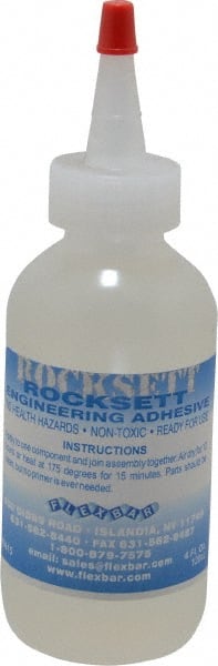 Flexbar - 4 oz Bottle Ceramic Adhesive - 5 to 10 min Working Time, Series 15015 - Exact Tooling