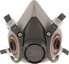 3M - Series 6000, Size M Half Mask Respirator - 4-Point Suspension, Bayonet Connection - Exact Tooling
