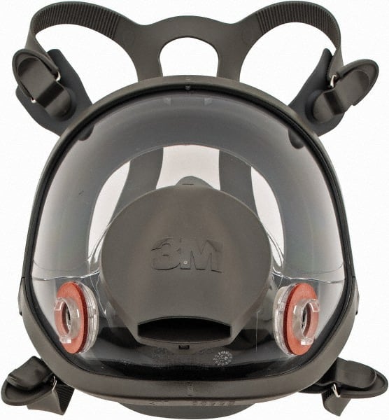 3M - Series 6000, Size L Full Face Respirator - 4-Point Suspension, Bayonet Connection - Exact Tooling