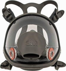 3M - Series 6000, Size L Full Face Respirator - 4-Point Suspension, Bayonet Connection - Exact Tooling