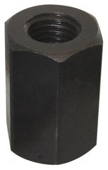 Value Collection - 3/4-10 UNC, 1-7/8" OAL Steel Standard Coupling Nut - Black Oxide Coated, 1-1/4" Width Across Flats - Exact Tooling