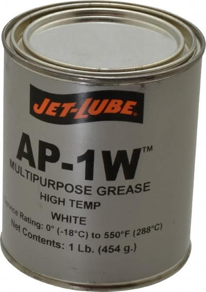 Jet-Lube - 1 Lb Can High Temperature Grease - White, High Temperature, 550°F Max Temp, NLGIG 2, - Exact Tooling