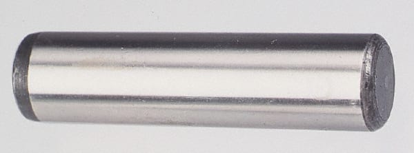 Value Collection - 1" Diam x 4" Pin Length Grade 8 Alloy Steel Pull Out Dowel Pin - 1 Rounded & 1 Threaded End - Exact Tooling