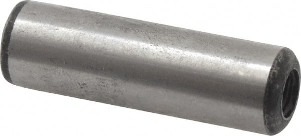 Value Collection - 3/8" Diam x 1-1/4" Pin Length Grade 8 Alloy Steel Pull Out Dowel Pin - 1 Rounded & 1 Threaded End - Exact Tooling