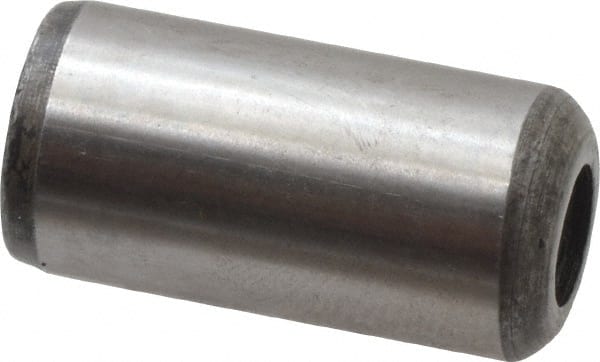 Value Collection - 1/2" Diam x 1" Pin Length Grade 8 Alloy Steel Pull Out Dowel Pin - 1 Rounded & 1 Threaded End - Exact Tooling