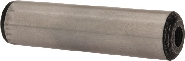 Value Collection - 5/8" Diam x 2-1/2" Pin Length Grade 8 Alloy Steel Pull Out Dowel Pin - 1 Rounded & 1 Threaded End - Exact Tooling