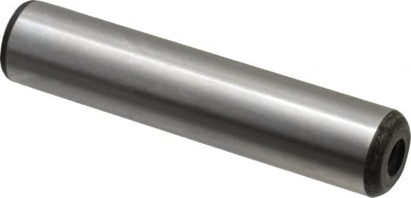 Value Collection - 5/8" Diam x 3" Pin Length Grade 8 Alloy Steel Pull Out Dowel Pin - 1 Rounded & 1 Threaded End - Exact Tooling